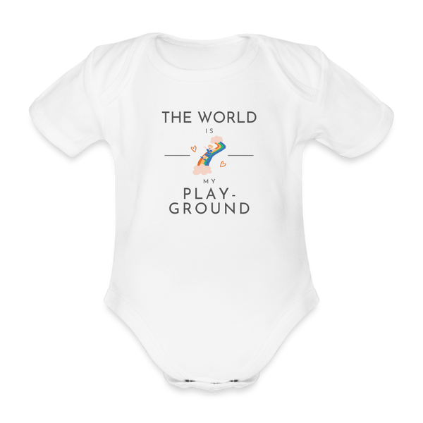 The world is my playground | Baby-Body | happyhappyyeah! - weiß