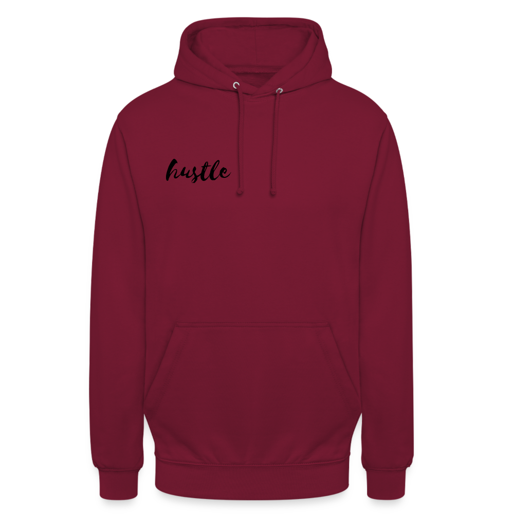 Hustle Hoodie unisex | hapyyhappyyeah! - Bordeaux