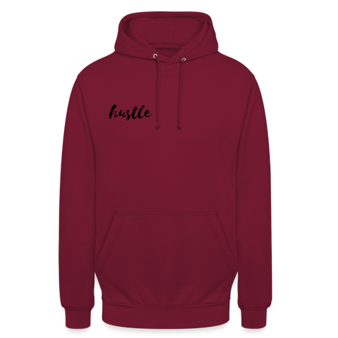 Hustle Hoodie unisex | hapyyhappyyeah! - Bordeaux