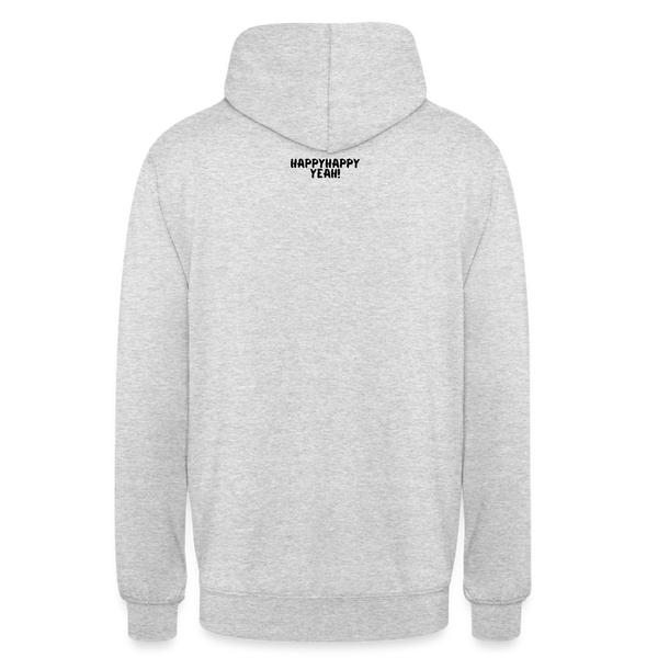 Hustle Hoodie unisex | hapyyhappyyeah! - Hellgrau meliert