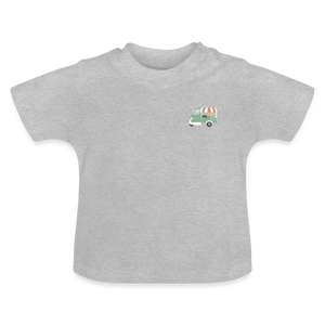 Baby Blumenpoesie Shirt | happyhappyyeah! - Grau meliert