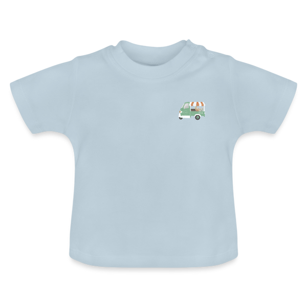 Baby Blumenpoesie Shirt | happyhappyyeah! - Hellblau