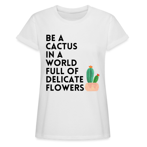 Cactus quote Shirt | happyhappyyeah! - weiß