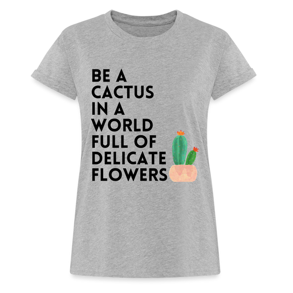 Cactus quote Shirt | happyhappyyeah! - Grau meliert