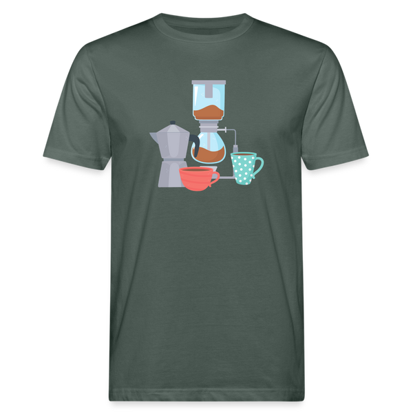 Coffee equipment unisex Shirt | happyhappyyeah! - Graugrün