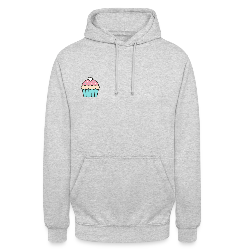 Cupcake unisex Hoodie | happyhappyyeah! - Hellgrau meliert