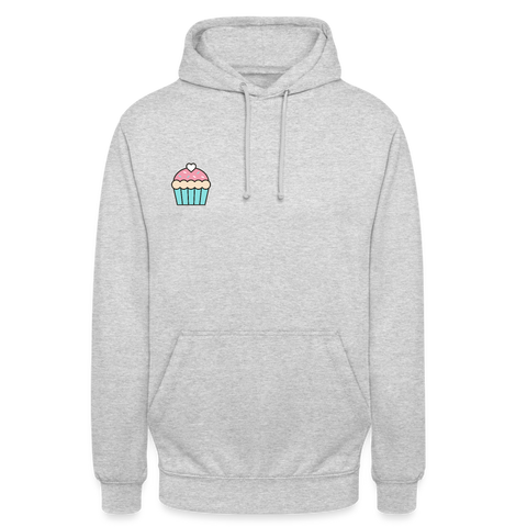 Cupcake unisex Hoodie | happyhappyyeah! - Hellgrau meliert