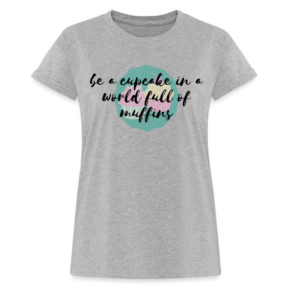 Cupcake quote Shirt | happyhappyyeah! - Grau meliert