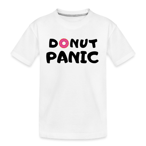 Donut Panic Teens Shirt | happyhappyyeah! - weiß