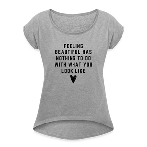 Feeling beautiful Shirt | happyhappyyeah! - Grau meliert