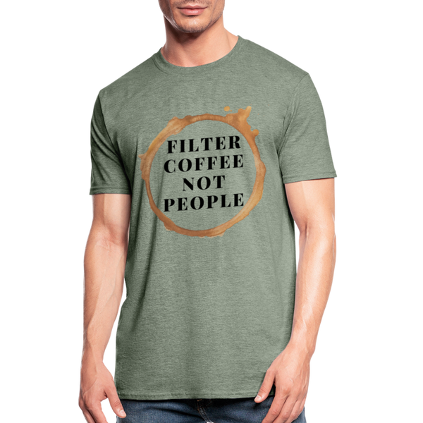 Filter coffee not people unisex Shirt | happyhappyyeah! - Militärgrün meliert