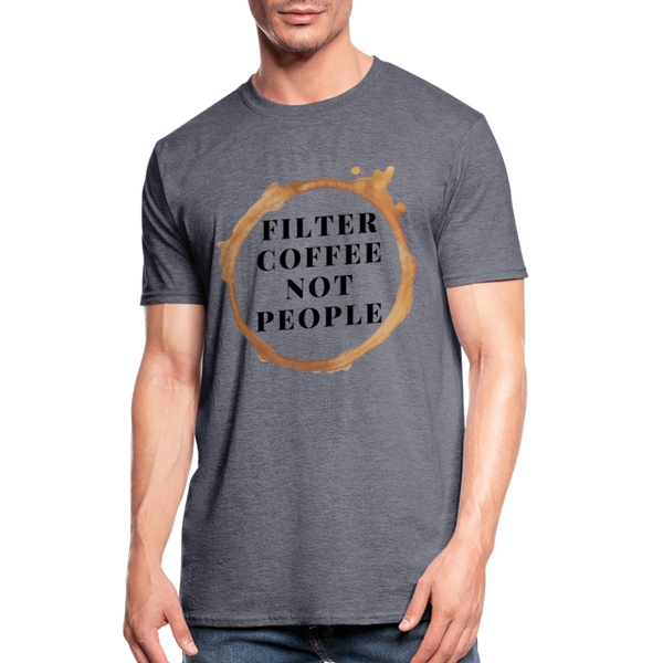 Filter coffee not people unisex Shirt | happyhappyyeah! - Navy meliert