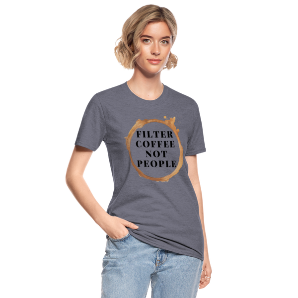 Filter coffee not people unisex Shirt | happyhappyyeah! - Navy meliert