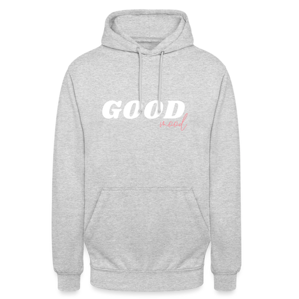 Good mood unisex Hoodie | happyhappyyeah! - Hellgrau meliert