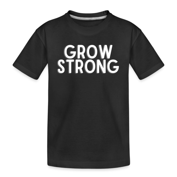 Grow strong Kids Shirt | happyhappyyeah! - Schwarz