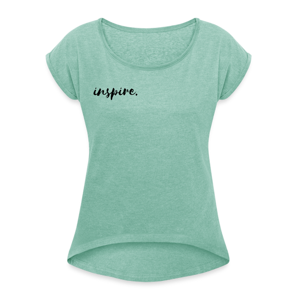 Inspire Shirt | happyhappyyeah! - Minze meliert