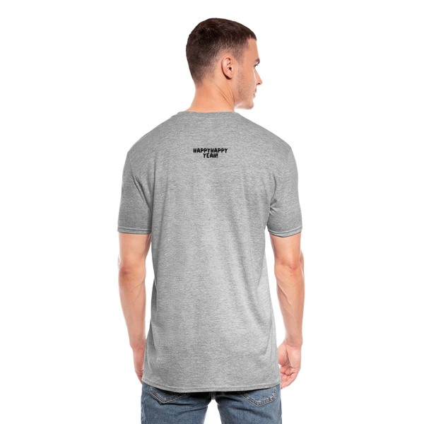 Life happens coffee helps unisex Shirt | happyhappyyeah! - Grau meliert