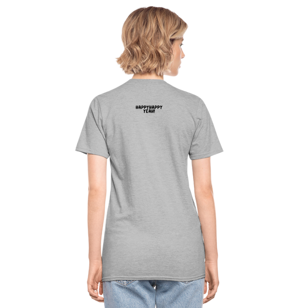 Life happens coffee helps unisex Shirt | happyhappyyeah! - Grau meliert