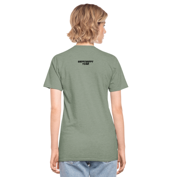 Life happens coffee helps unisex Shirt | happyhappyyeah! - Militärgrün meliert