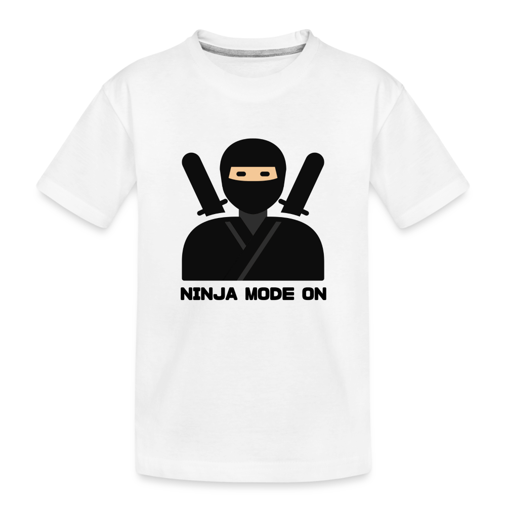 Ninja Mode | Kids Shirt | happyhappyyeah! - weiß