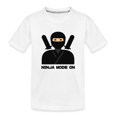 Ninja Mode | Kids Shirt | happyhappyyeah! - weiß