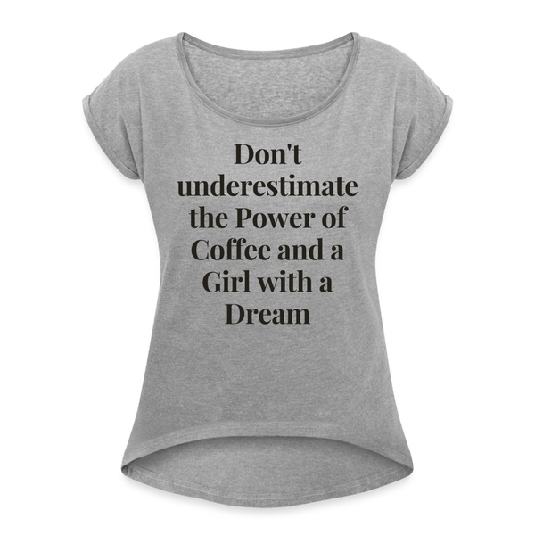 Power of coffee Shirt | happyhappyyeah! - Grau meliert