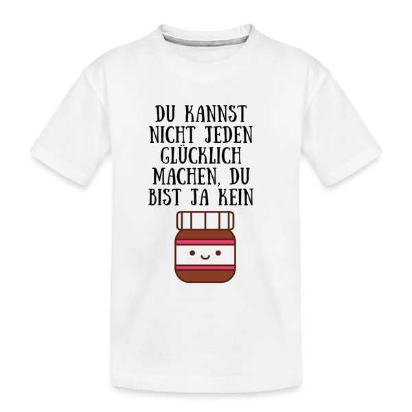 Schokocreme macht jeden glücklich | Teens Shirt | happyhappyyeah! - weiß