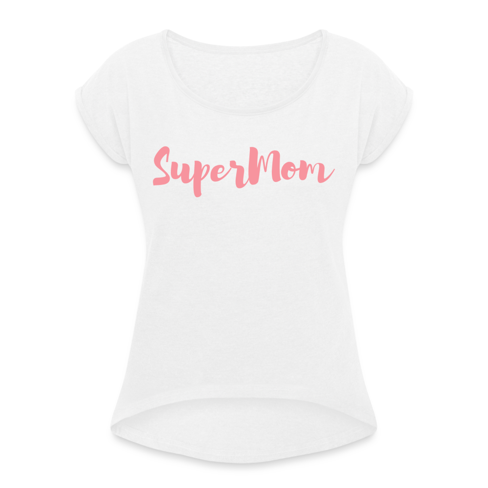 SuperMom | rosa Shirt | happyhappyyeah! - weiß