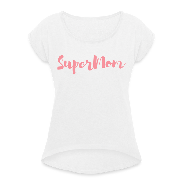 SuperMom | rosa Shirt | happyhappyyeah! - weiß