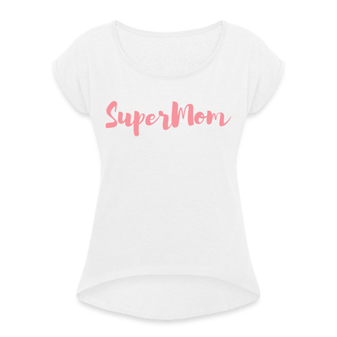 SuperMom | rosa Shirt | happyhappyyeah! - weiß