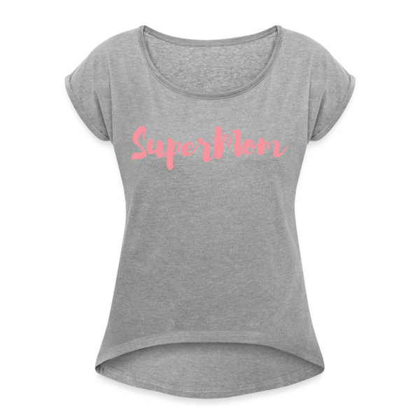 SuperMom | rosa Shirt | happyhappyyeah! - Grau meliert