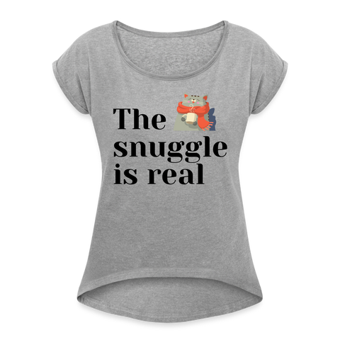 The snuggle is real Shirt | happyhappyyeah! - Grau meliert