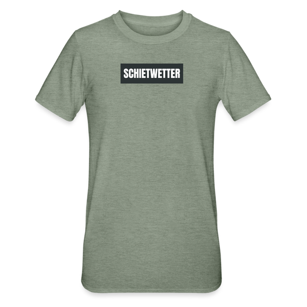 Schietwetter | unisex Shirt | happyhappyyeah! - Militärgrün meliert