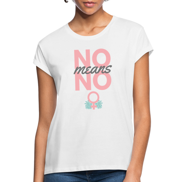 No means no Shirt | happyhappyyeah! - weiß