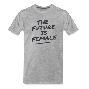 The future is female unisex Shirt | happyhappyyeah! - Grau meliert