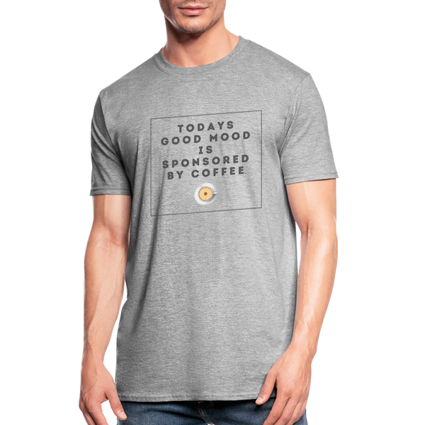 Good mood by coffee unisex Shirt | happyhappyyeah! - Grau meliert