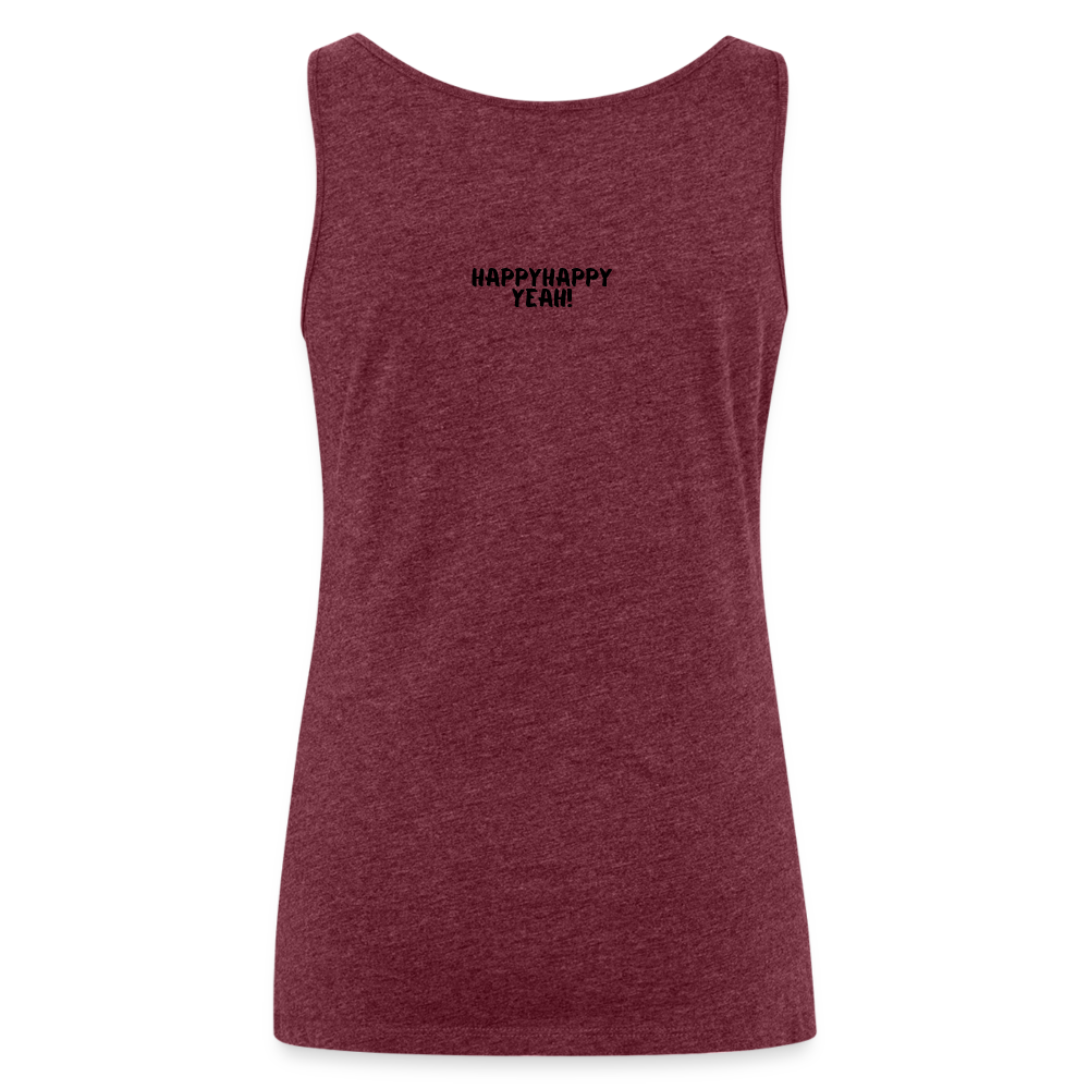 Burpees Love Tank Top | happyhappyyeah! - Bordeauxrot meliert