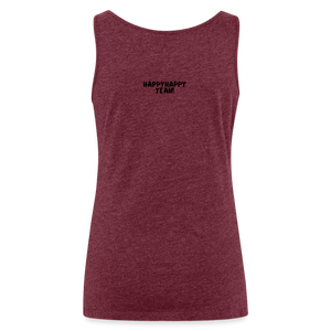 Burpees Love Tank Top | happyhappyyeah! - Bordeauxrot meliert