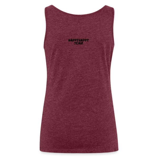 Burpees Love Tank Top | happyhappyyeah! - Bordeauxrot meliert