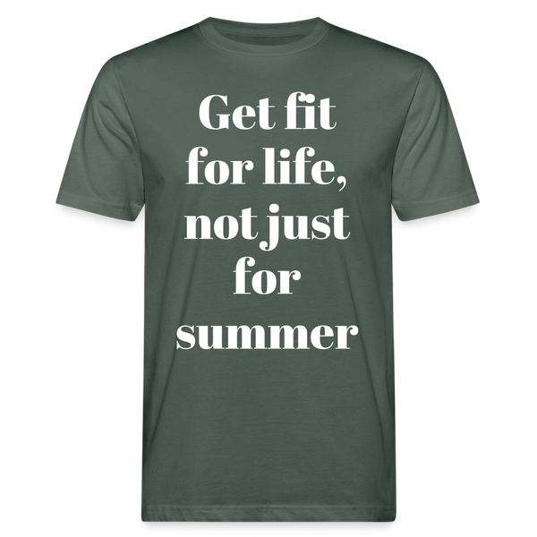 Get fit for life unisex Shirt | happyhappyyeah! - Graugrün