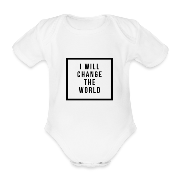 I will change the world | Babybody | Variante 2 | happyhappyyeah! - weiß